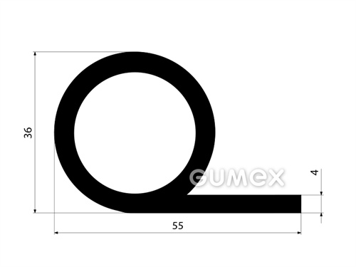 GUMMIPROFILE P-FORM - NBR